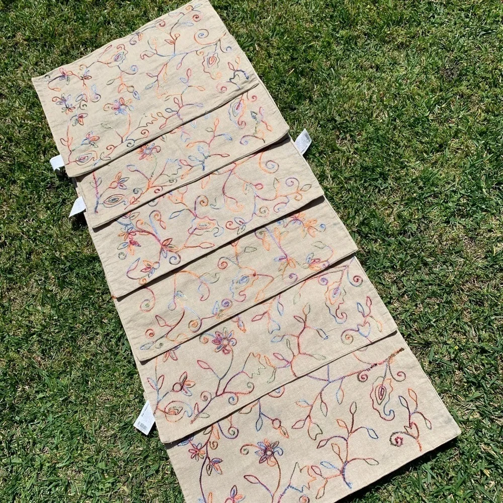 Pier 1 Embroidered Placemats Set